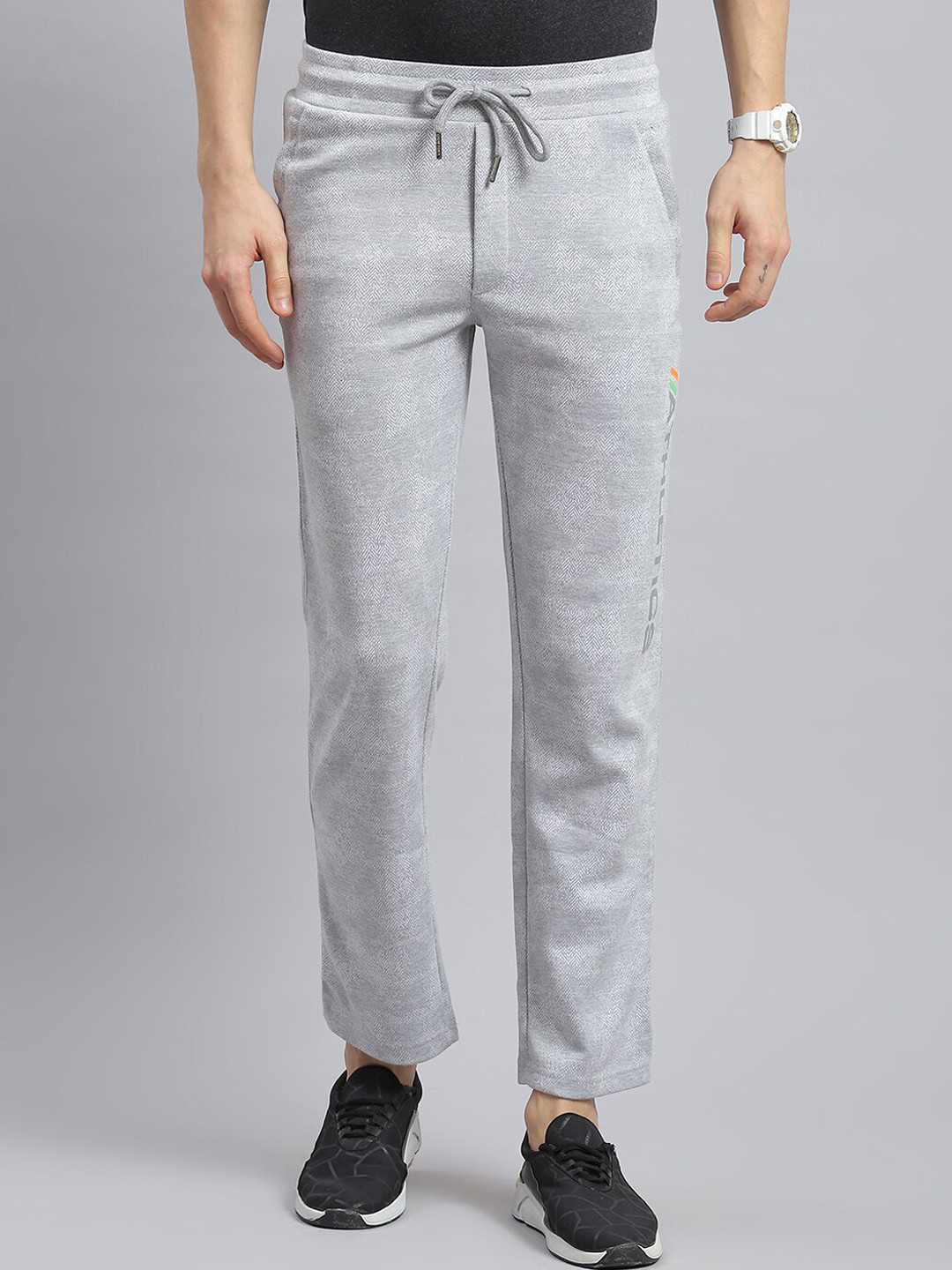 

Monte Carlo Men Typography Printed Regular Fit Track Pant, Grey