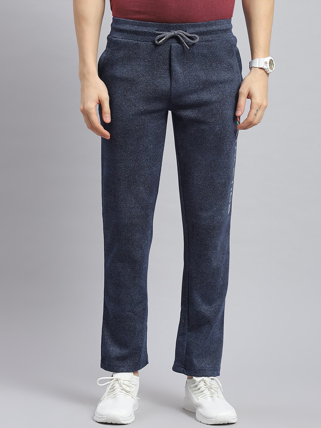 

Monte Carlo Men Typography Printed Track Pant, Navy blue