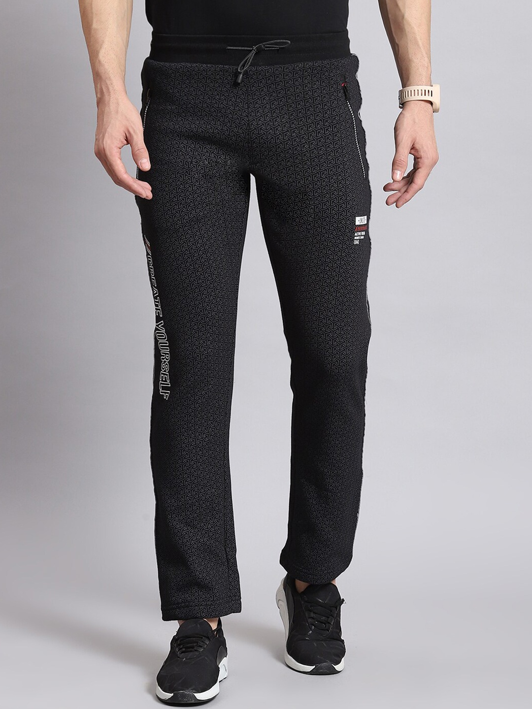 

Monte Carlo Men Wrinkle Free Regular Trousers, Black
