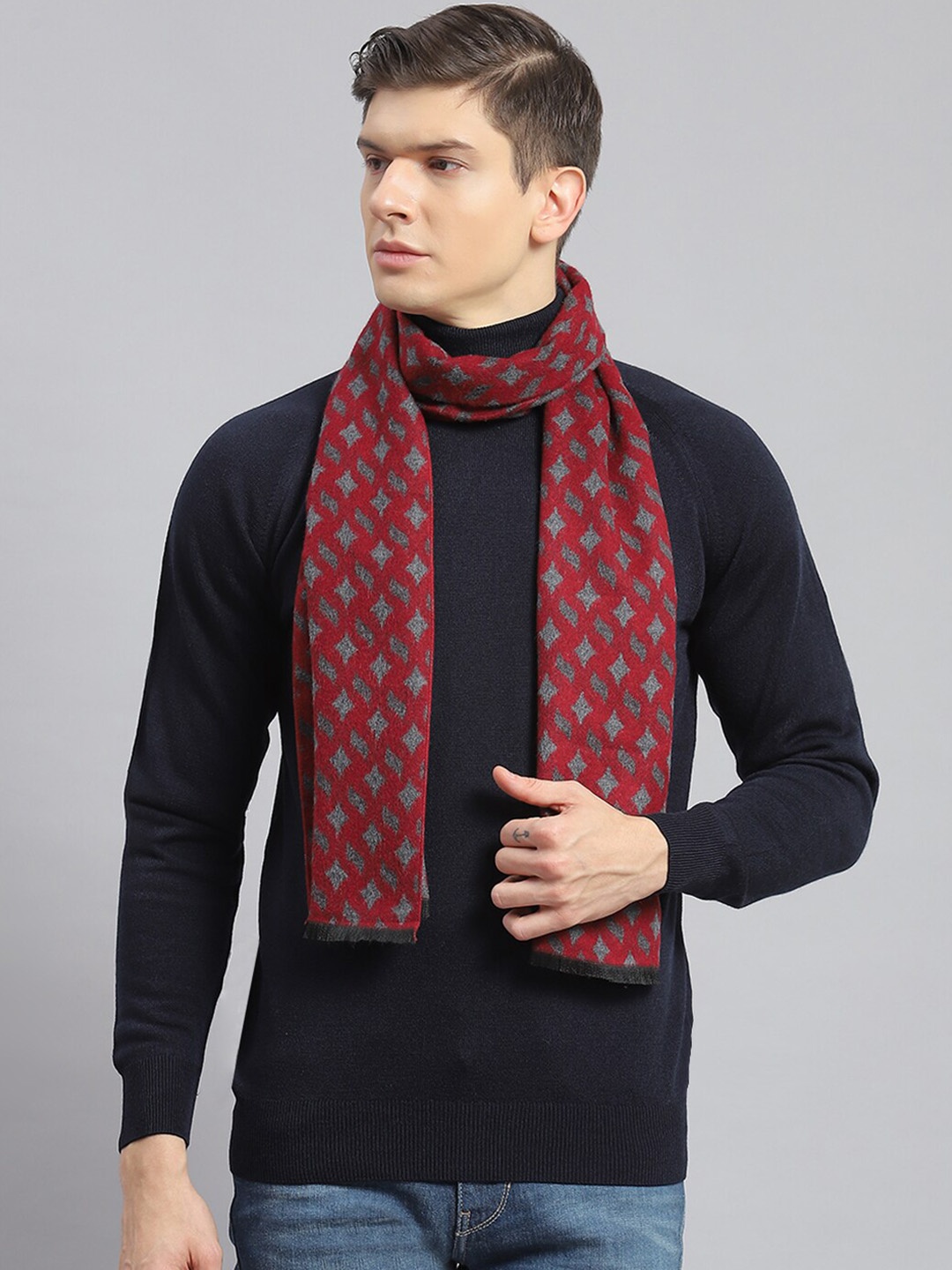 

Monte Carlo Woven Design Muffler, Red