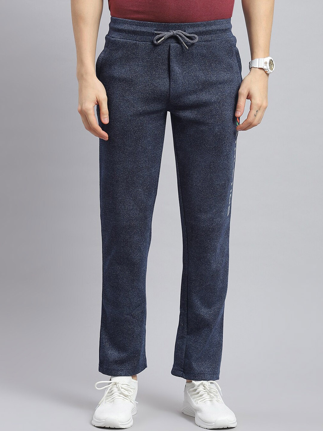 

Monte Carlo Men Wrinkle Free Regular Trousers, Navy blue