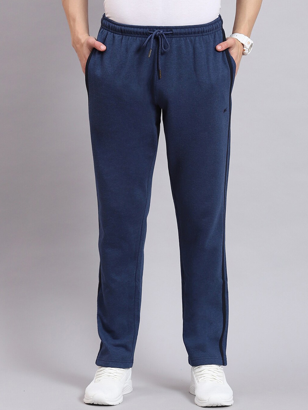 

Monte Carlo Men Regular Fit Cotton Trackpants, Navy blue