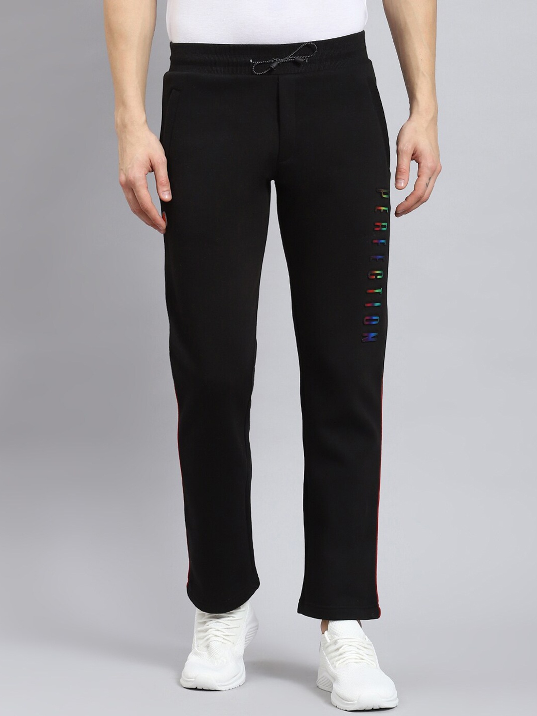 

Monte Carlo Men Typography Printed Track Pant, Black