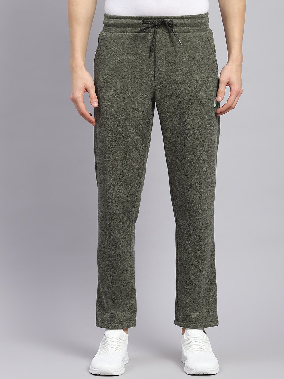 

Monte Carlo Men Wrinkle Free Cotton Regular Trousers, Green