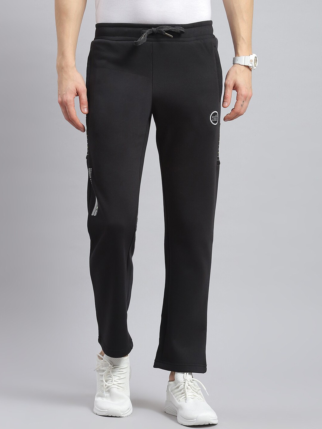 

Monte Carlo Men Cotton Track Pants, Black