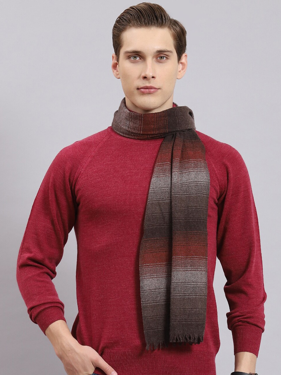 

Monte Carlo Striped Muffler, Brown