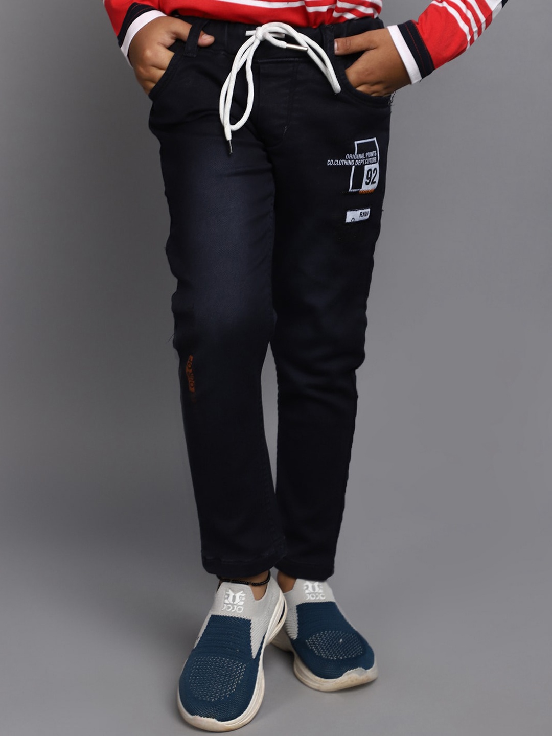 V-Mart Boys Clean Look Light Fade Denim Jeans, Blue