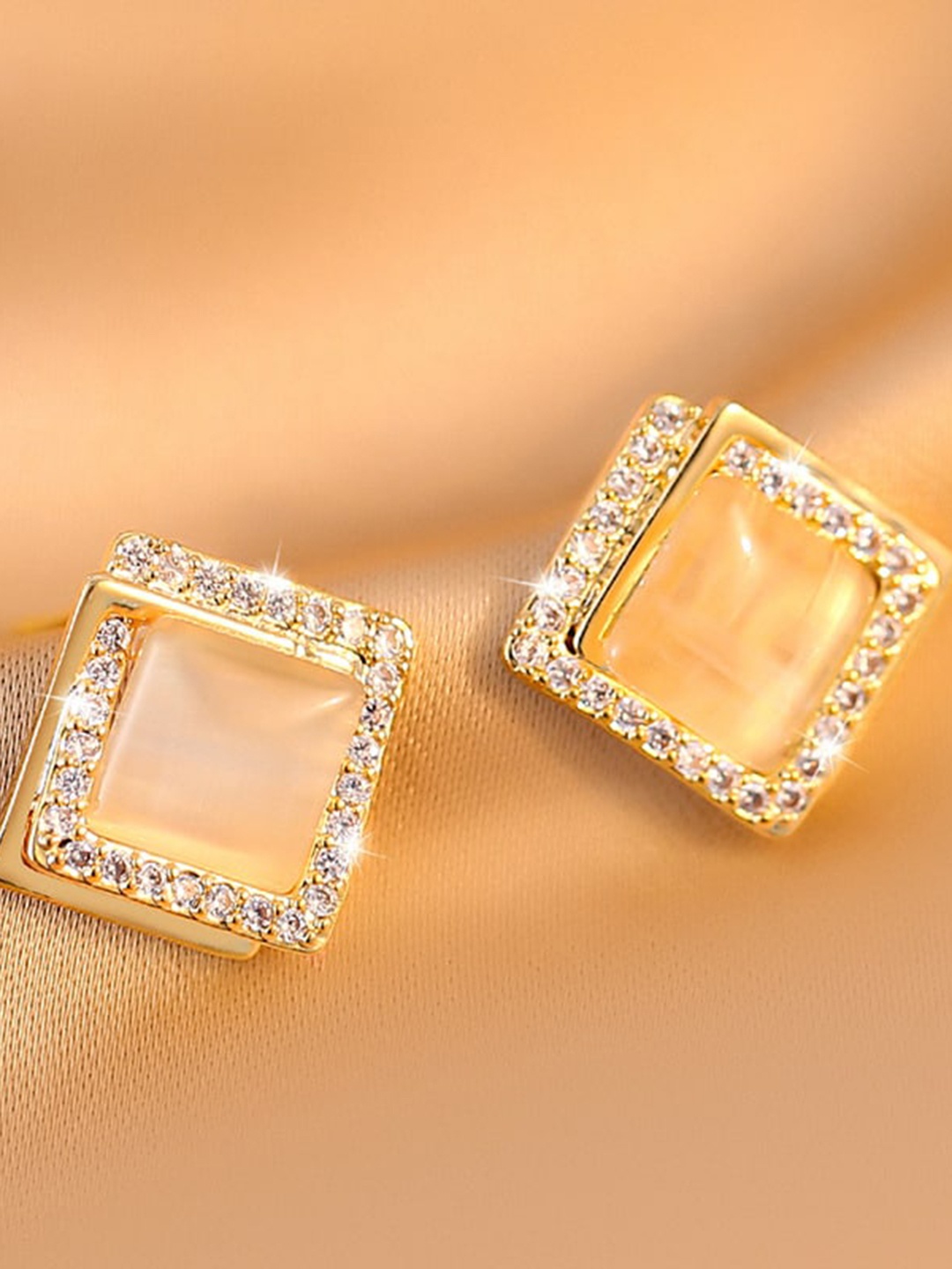 

Shining Diva Fashion Gold-Plated Contemporary Studs Earrings