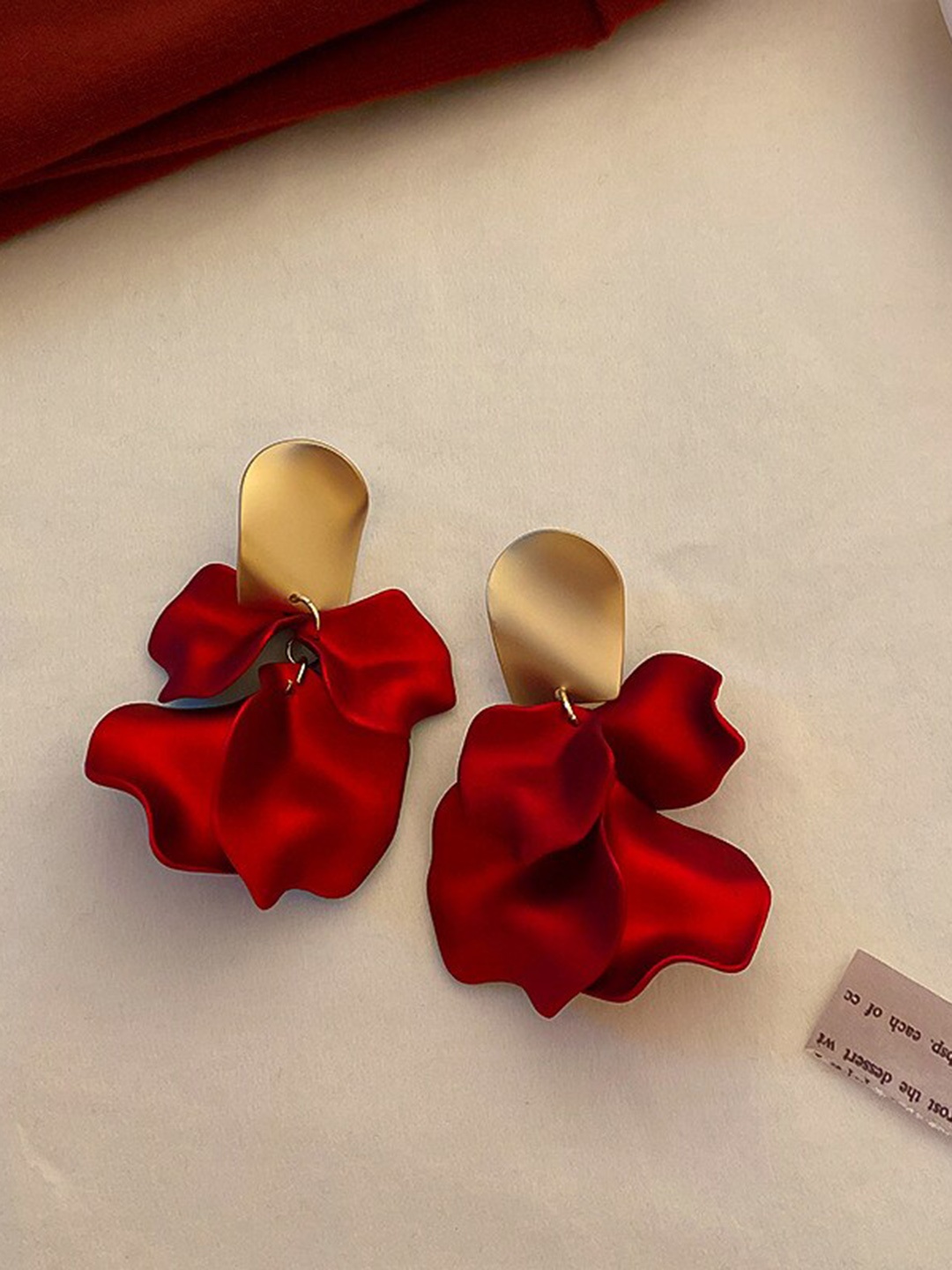 

Shining Diva Fashion Gold-Plated Contemporary Drop Earrings