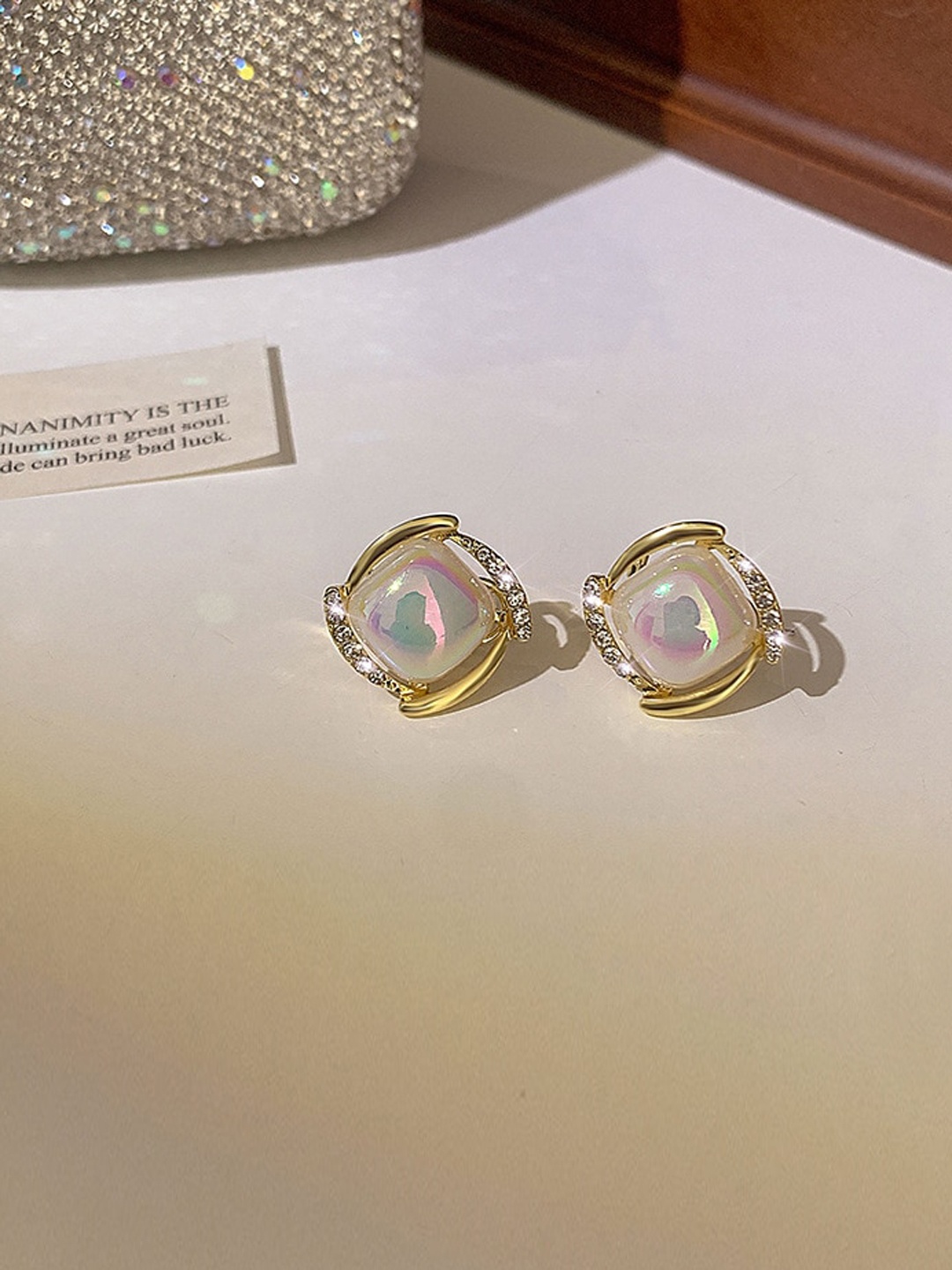 

Shining Diva Fashion Gold-Plated Contemporary Studs Earrings