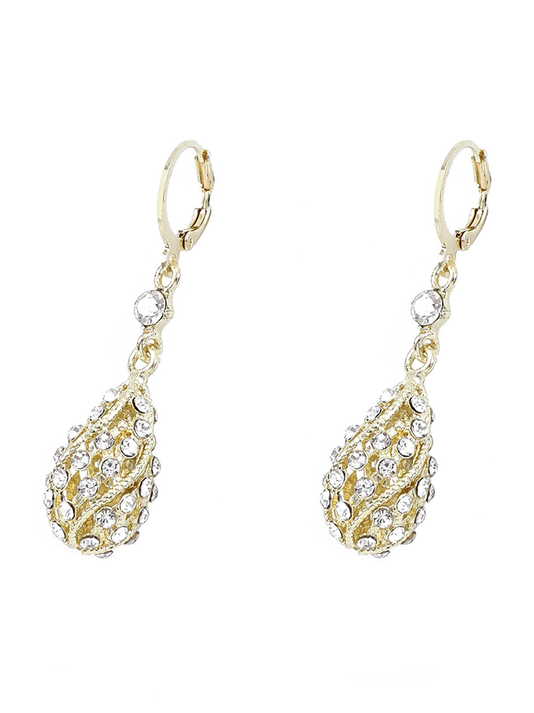 

Shining Diva Fashion Gold-Plated Contemporary Drop Earrings