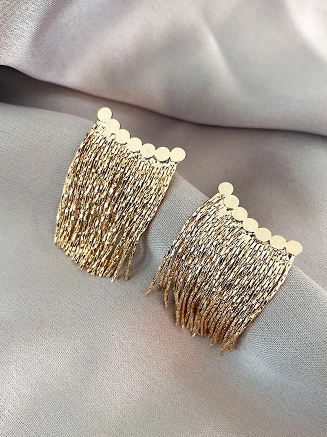 

Shining Diva Fashion Gold-Plated Drop Earrings