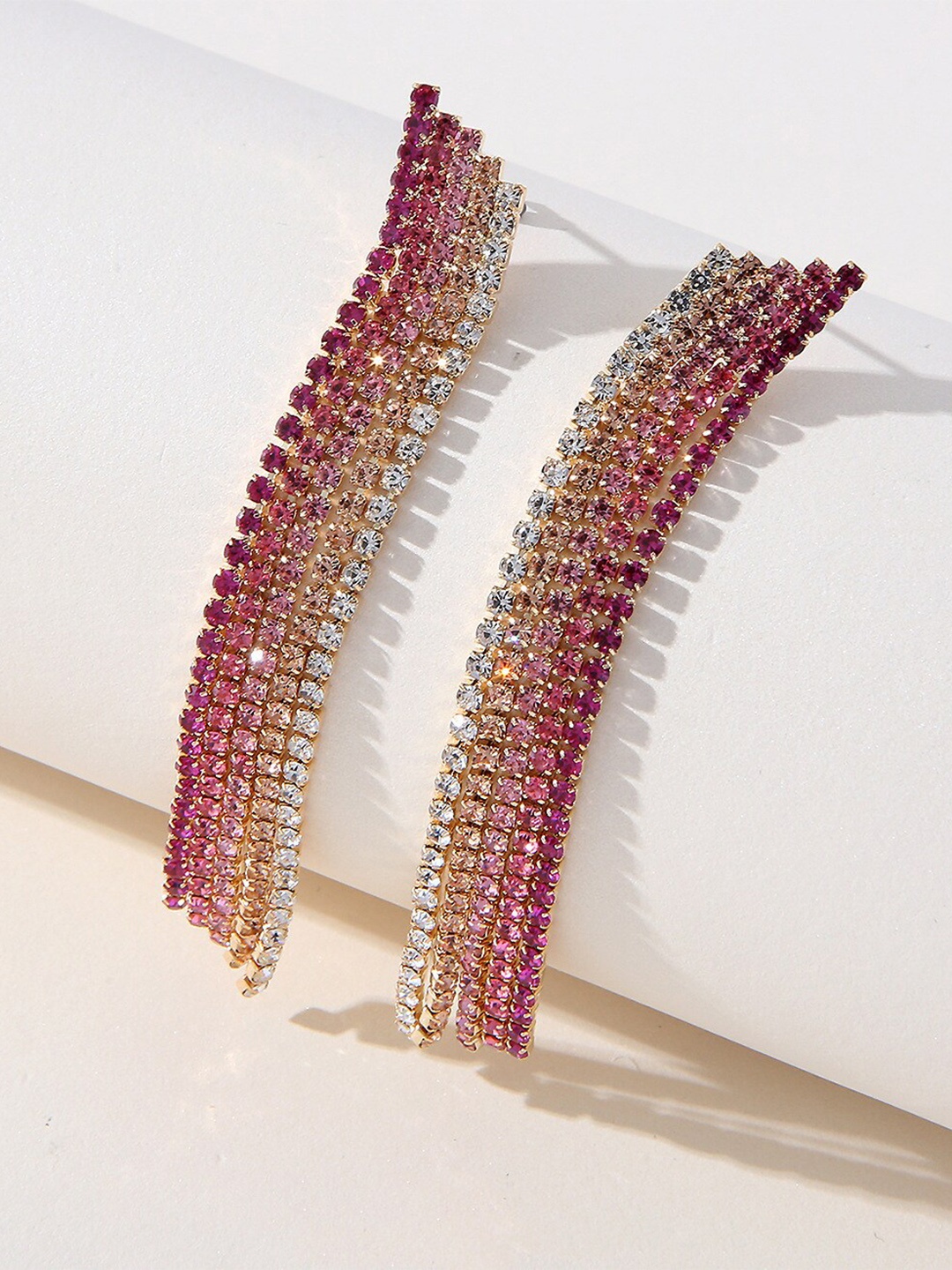 

Shining Diva Fashion Gold-Plated Contemporary Chandelier Drop Earrings