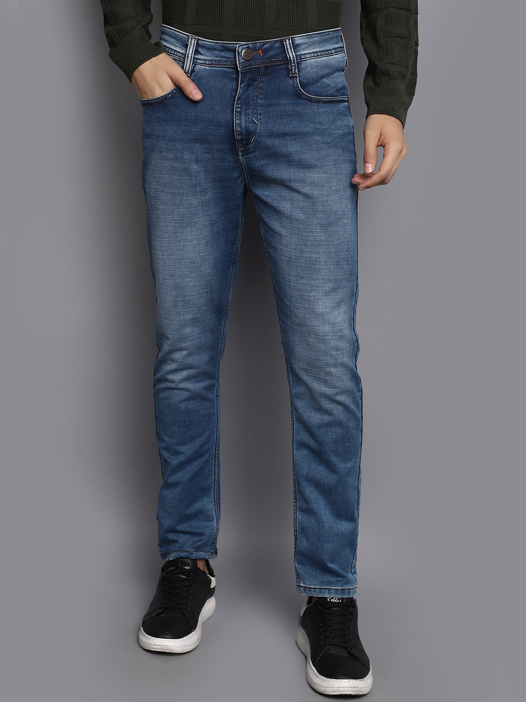 

V-Mart Men Mid-Rise Heavy Fade Jeans, Blue