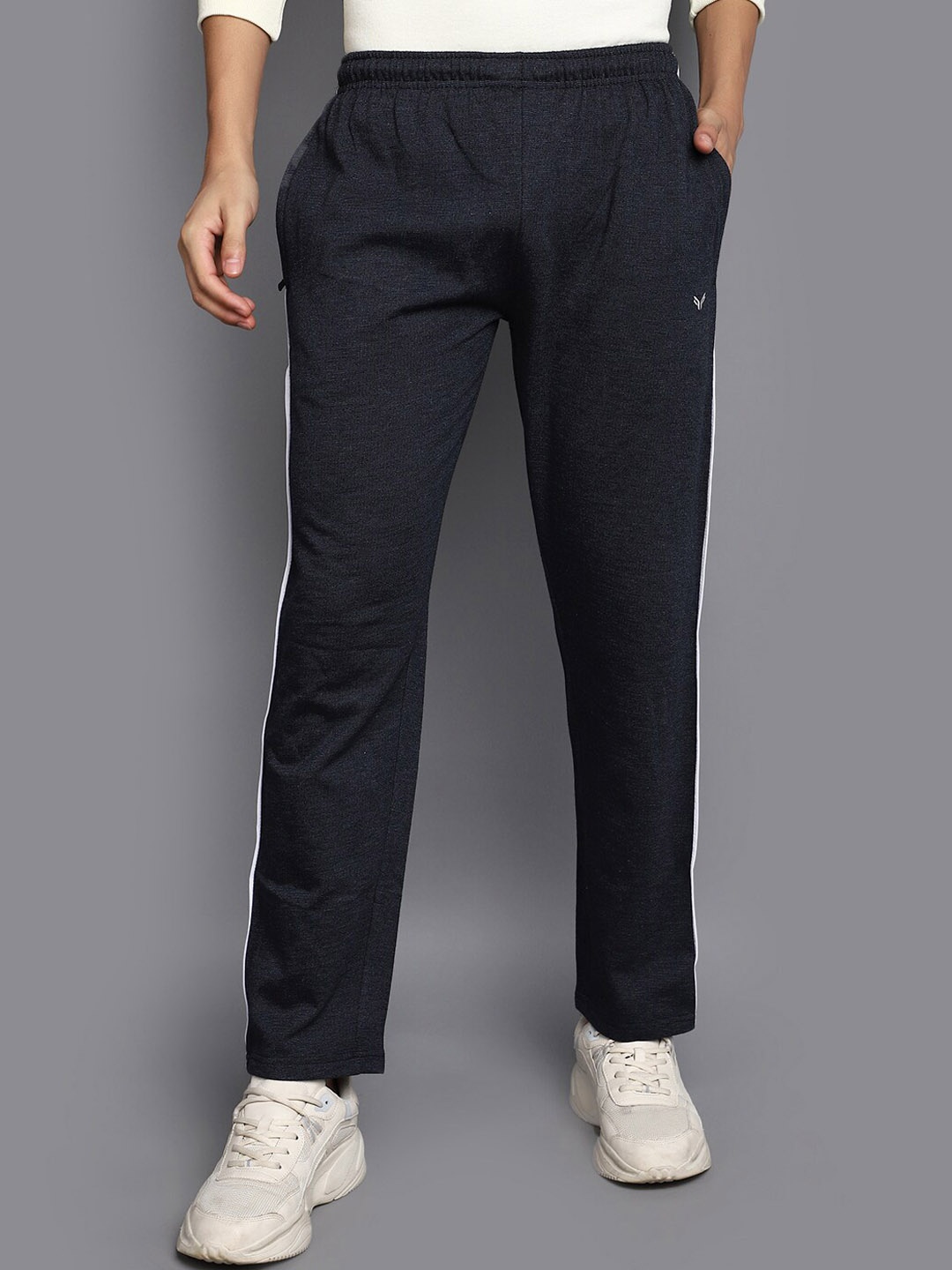 

V-Mart Men Cotton Track Pants, Navy blue