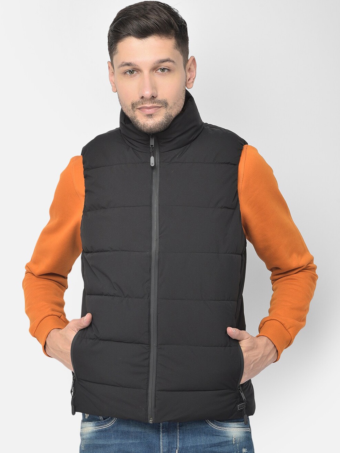 

Woods Stand Collar Puffer Jacket, Black