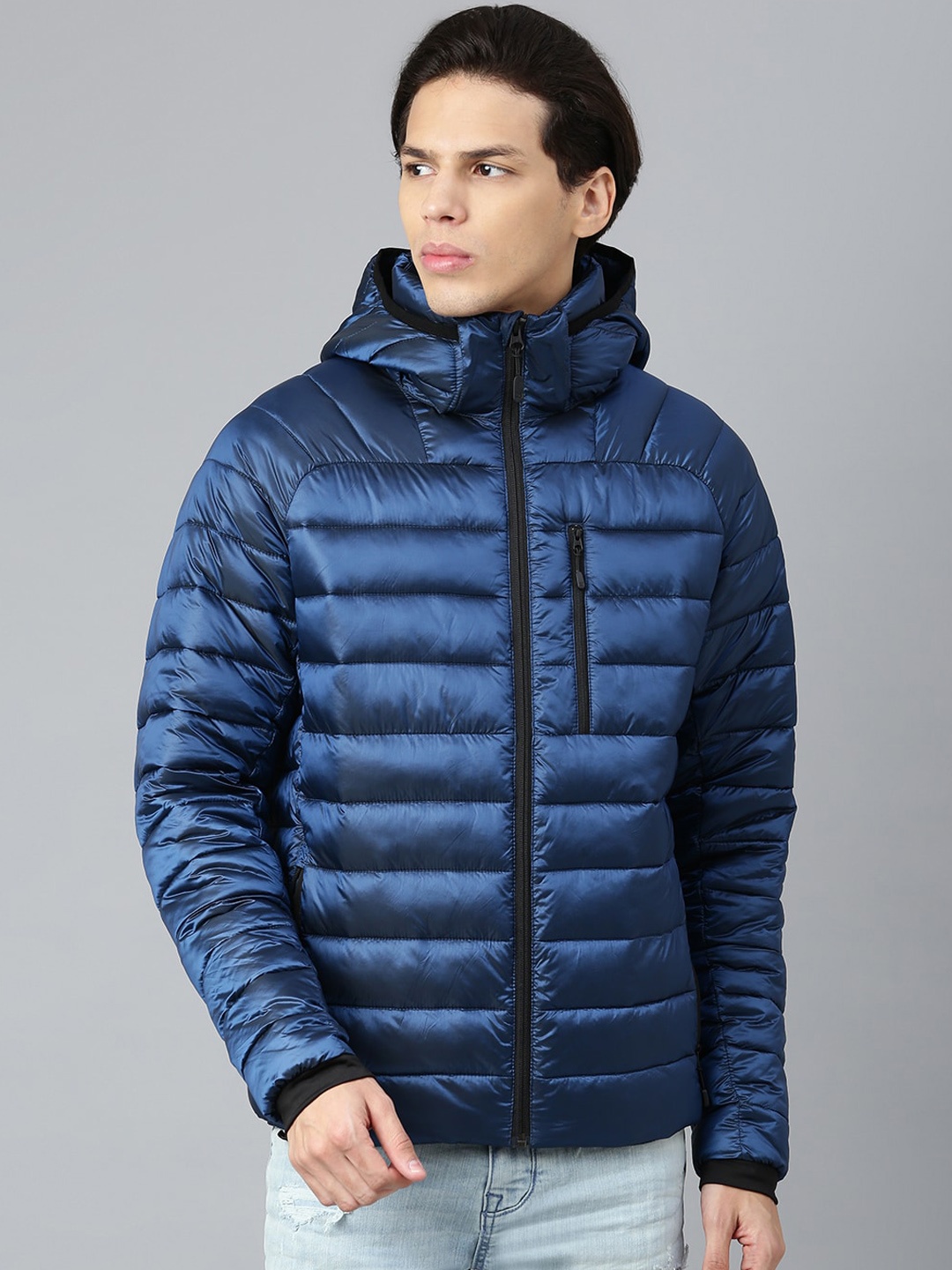

Woodland Hooded Puffer Jacket, Blue