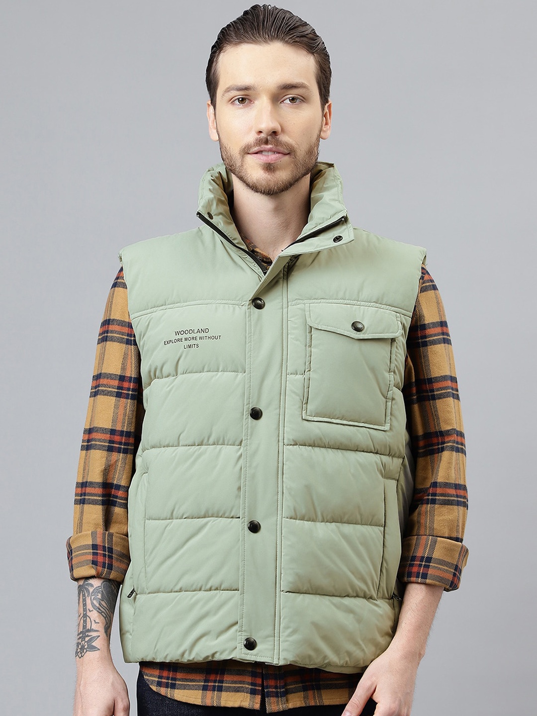 

Woodland Hooded Puffer Jacket, Green
