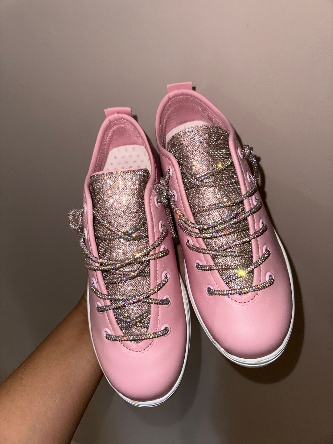 

ZORI WORLD Women Athena Embellished Sneakers, Pink