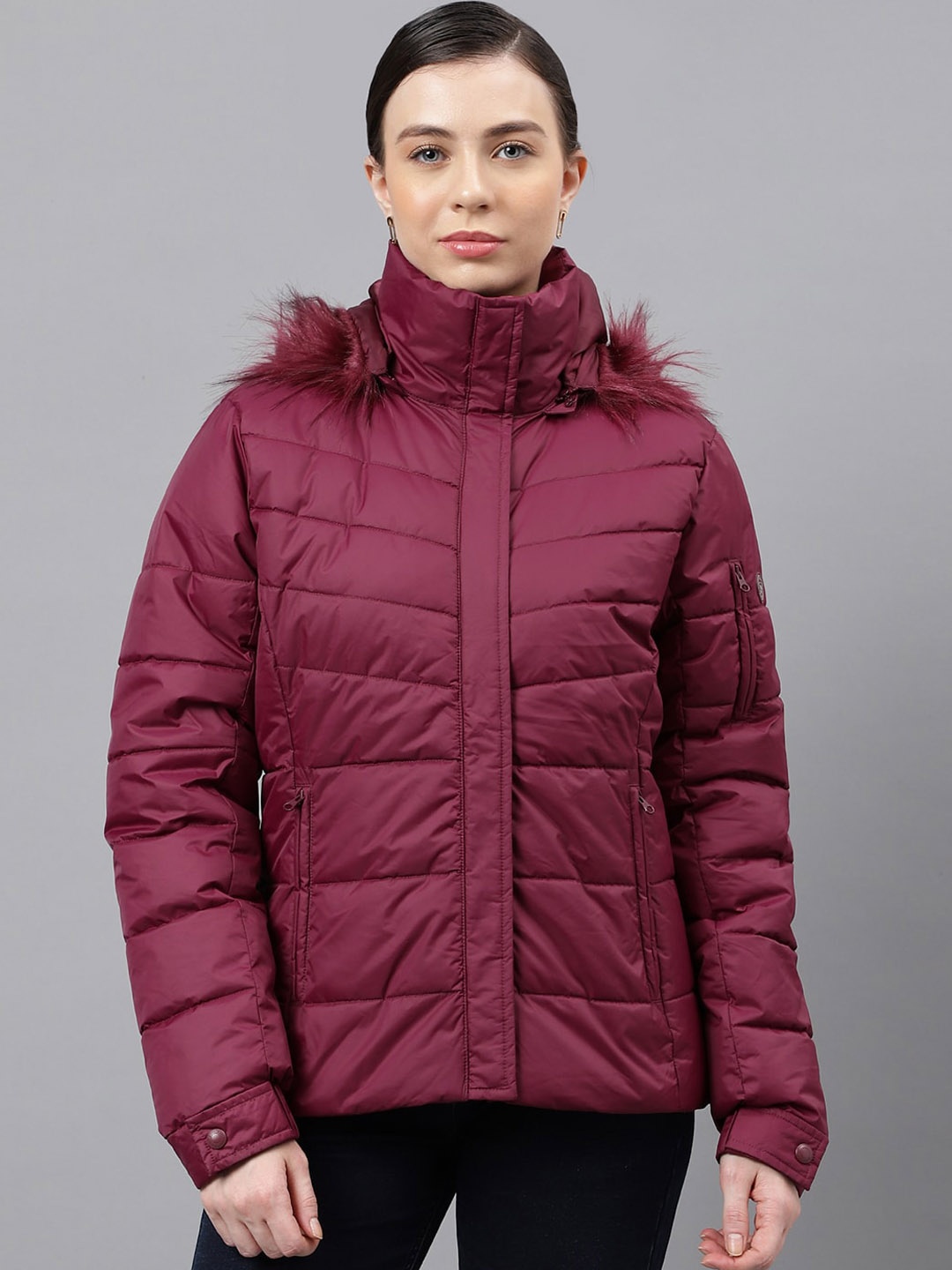 

Woodland Hooded Padded Jacket, Maroon