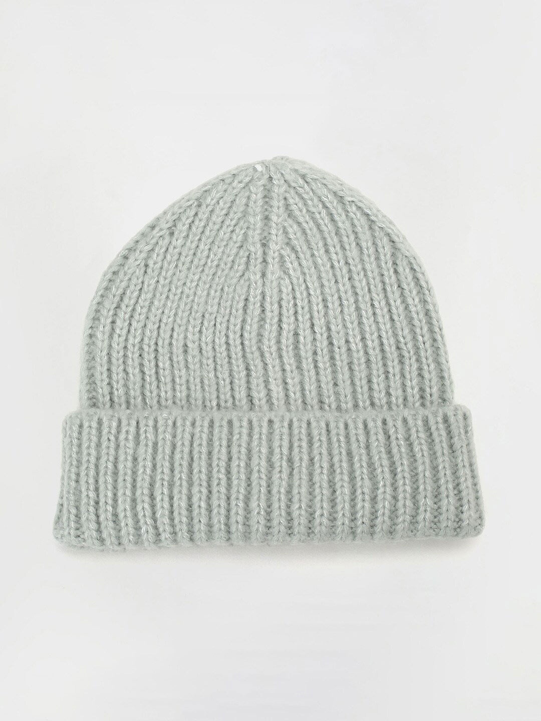 

max Women Self Design Acrylic Beanie, Green
