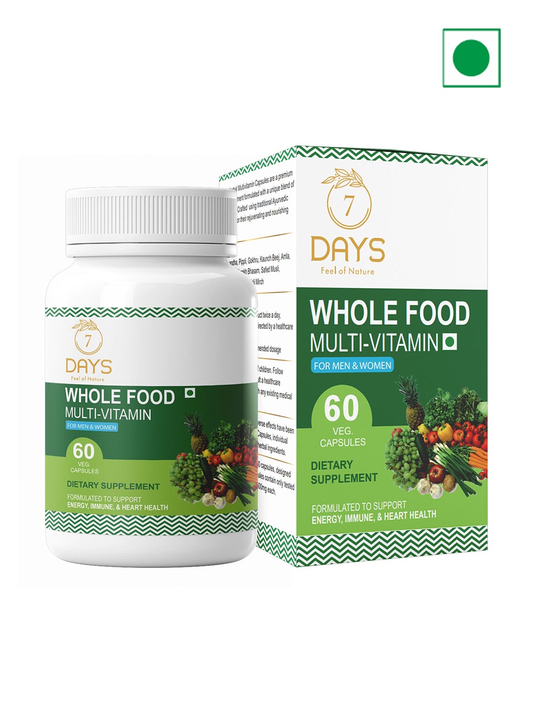 

7 Days Multi Vitamin Capsules - 60 Capsule, Red