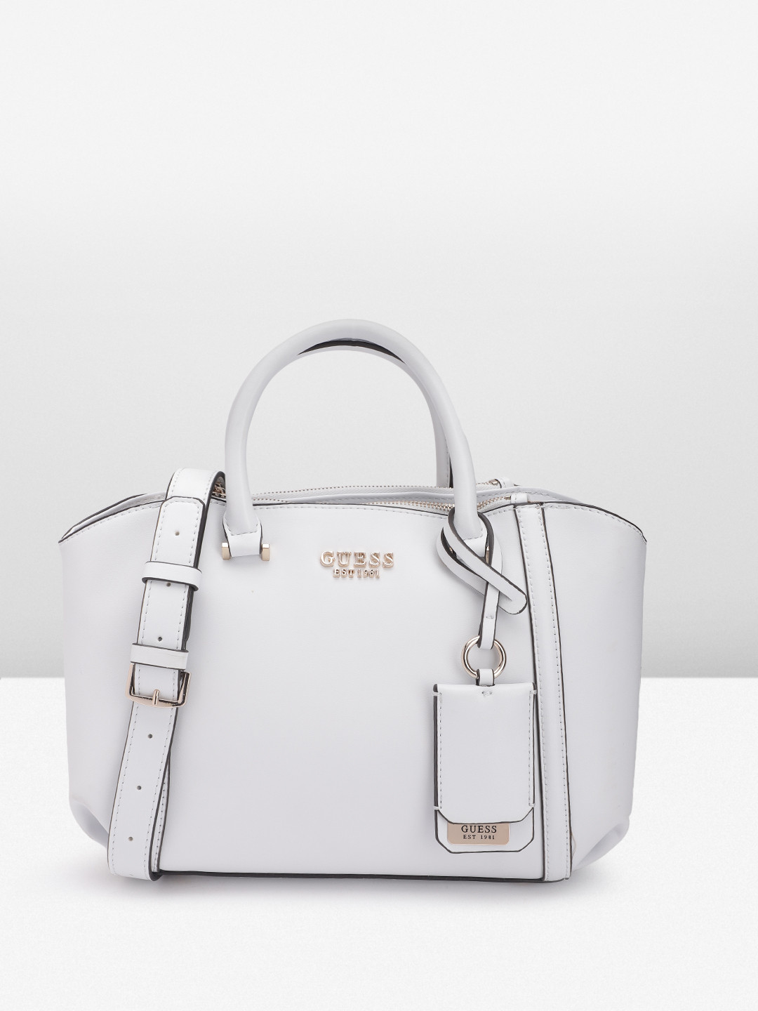 

GUESS Structured Handheld Bag, White