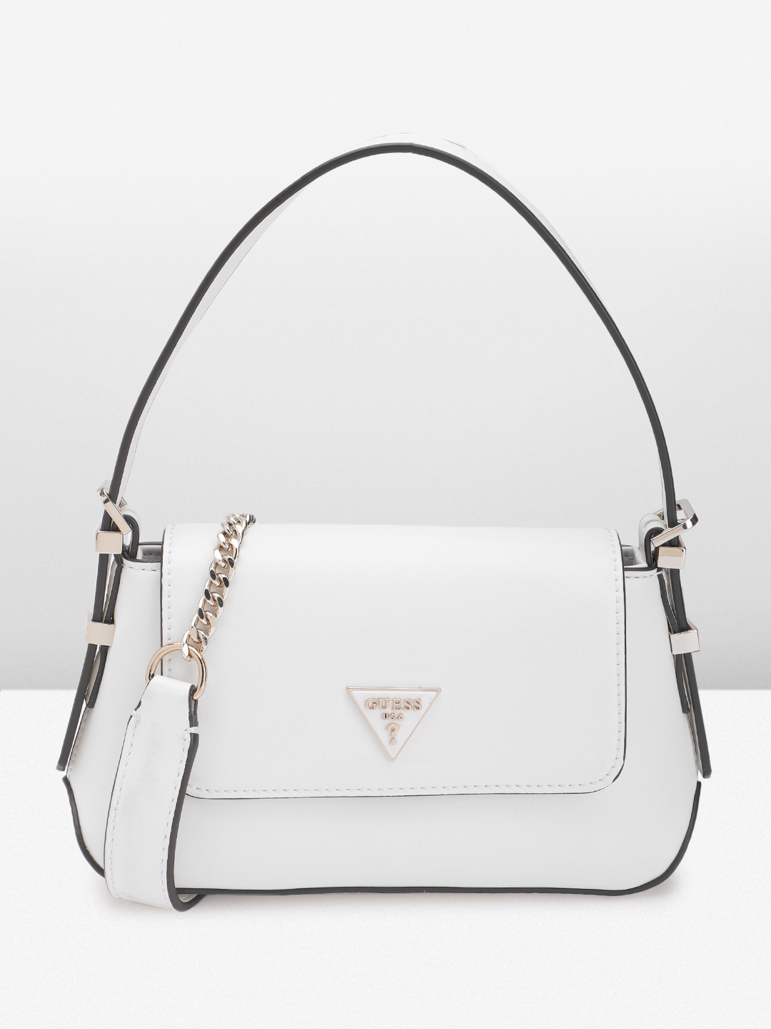 

GUESS Mini Structured Satchel Bag, White