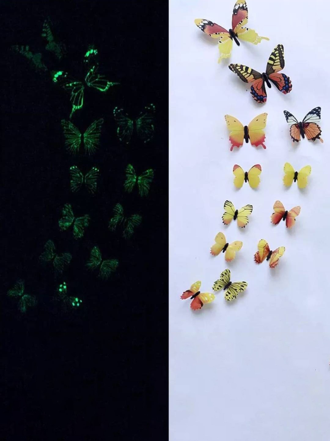 

Jaamso Royals Yellow 12 Pieces 3D Butterfly Wall Sticker
