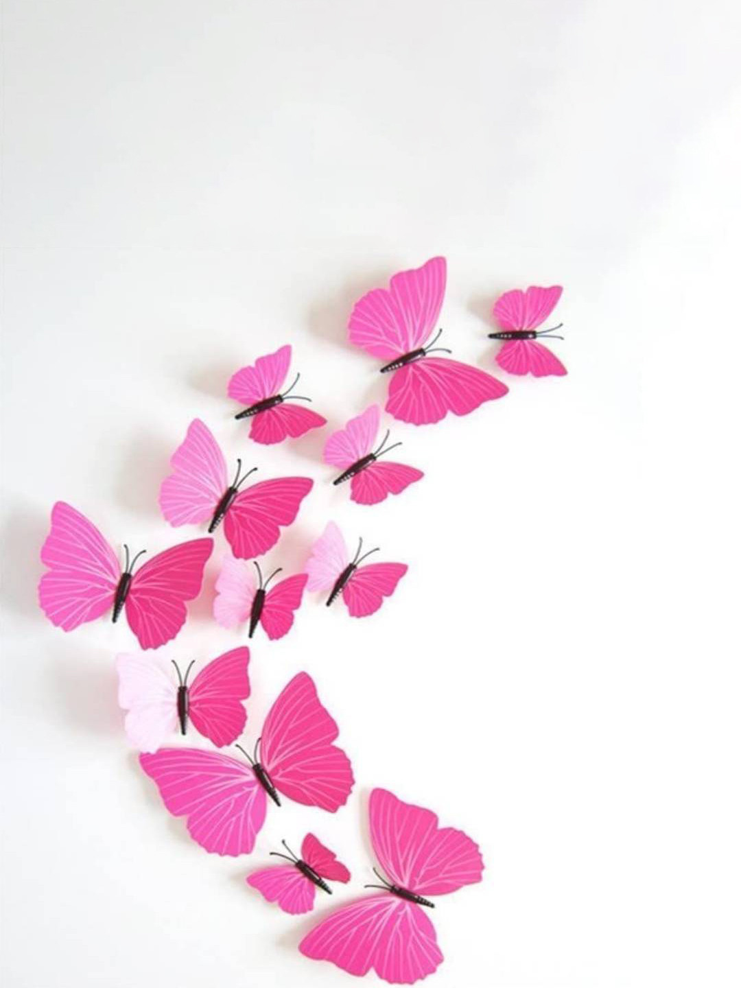 

Jaamso Royals Pink 12 Pieces Butterfly Wall Sticker