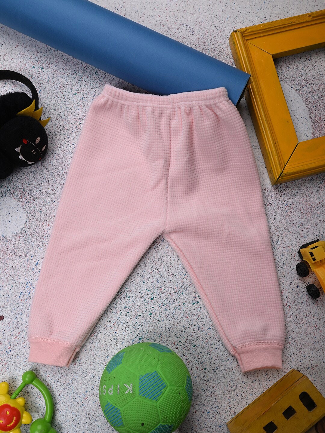 

V-Mart Infants Mid-Rise Cotton Joggers Lounge Pants, Pink