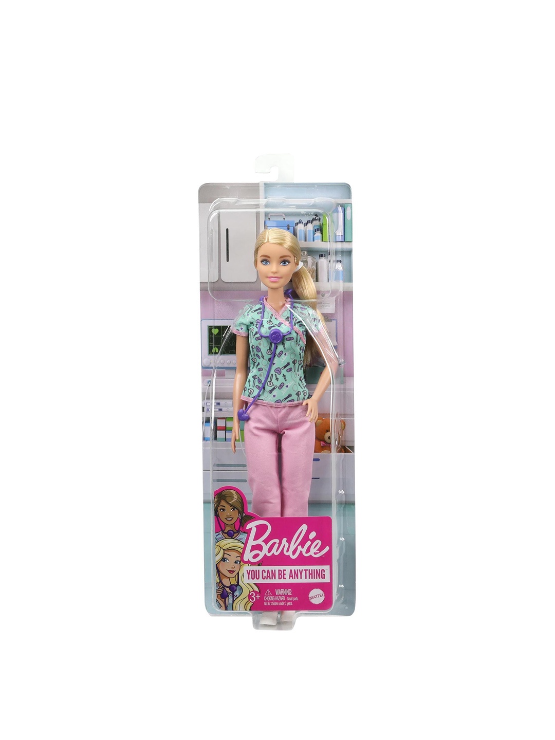 

Barbie Girls Barbie Core Career Nurse Doll, Pink