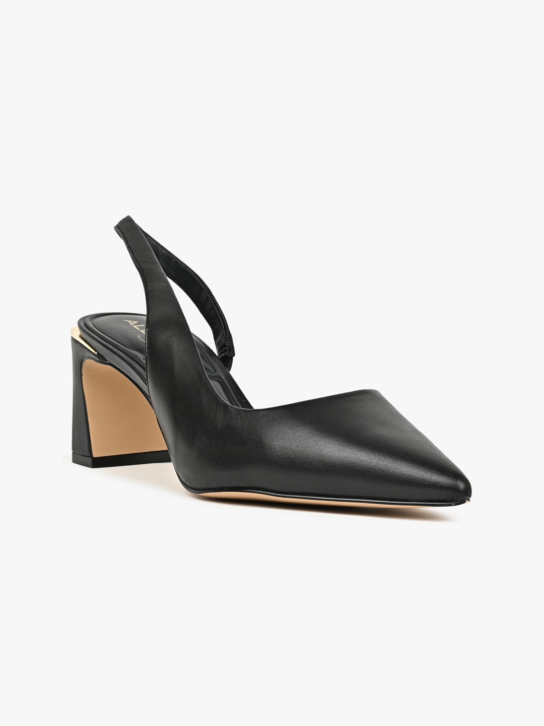 ALDO Crullina Pointed Toe Block Heel Pumps, Black