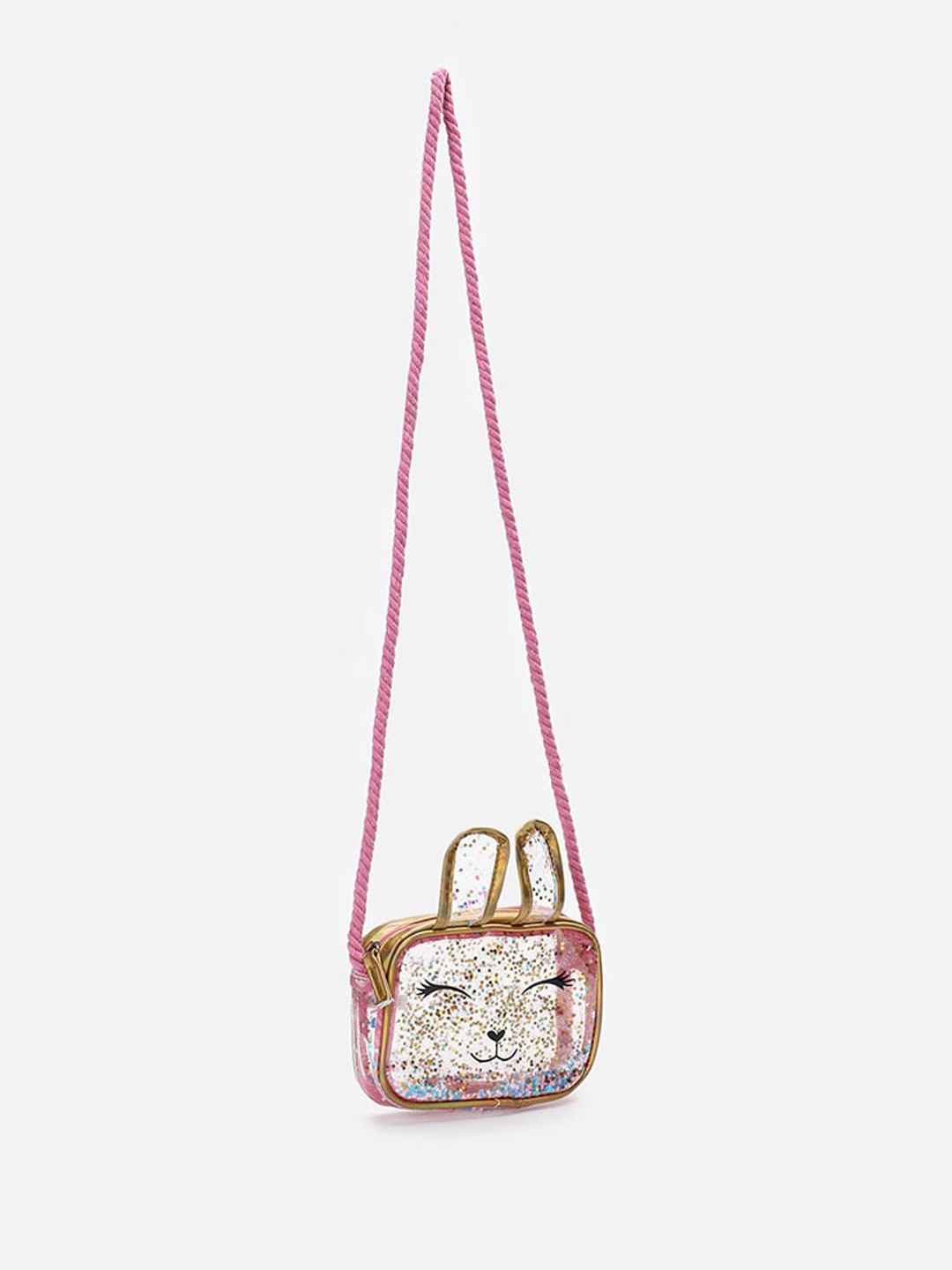 

max Girls Embellished Structured Sling Bag, Pink