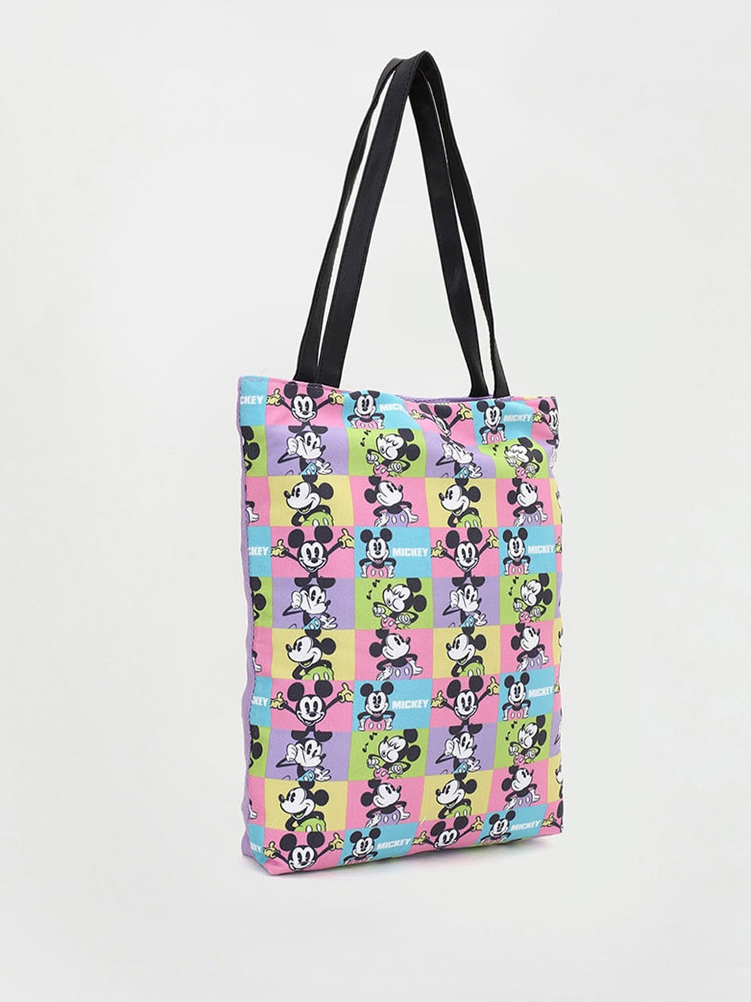 max Mickey Mouse Printed Shopper Tote Bag, Purple