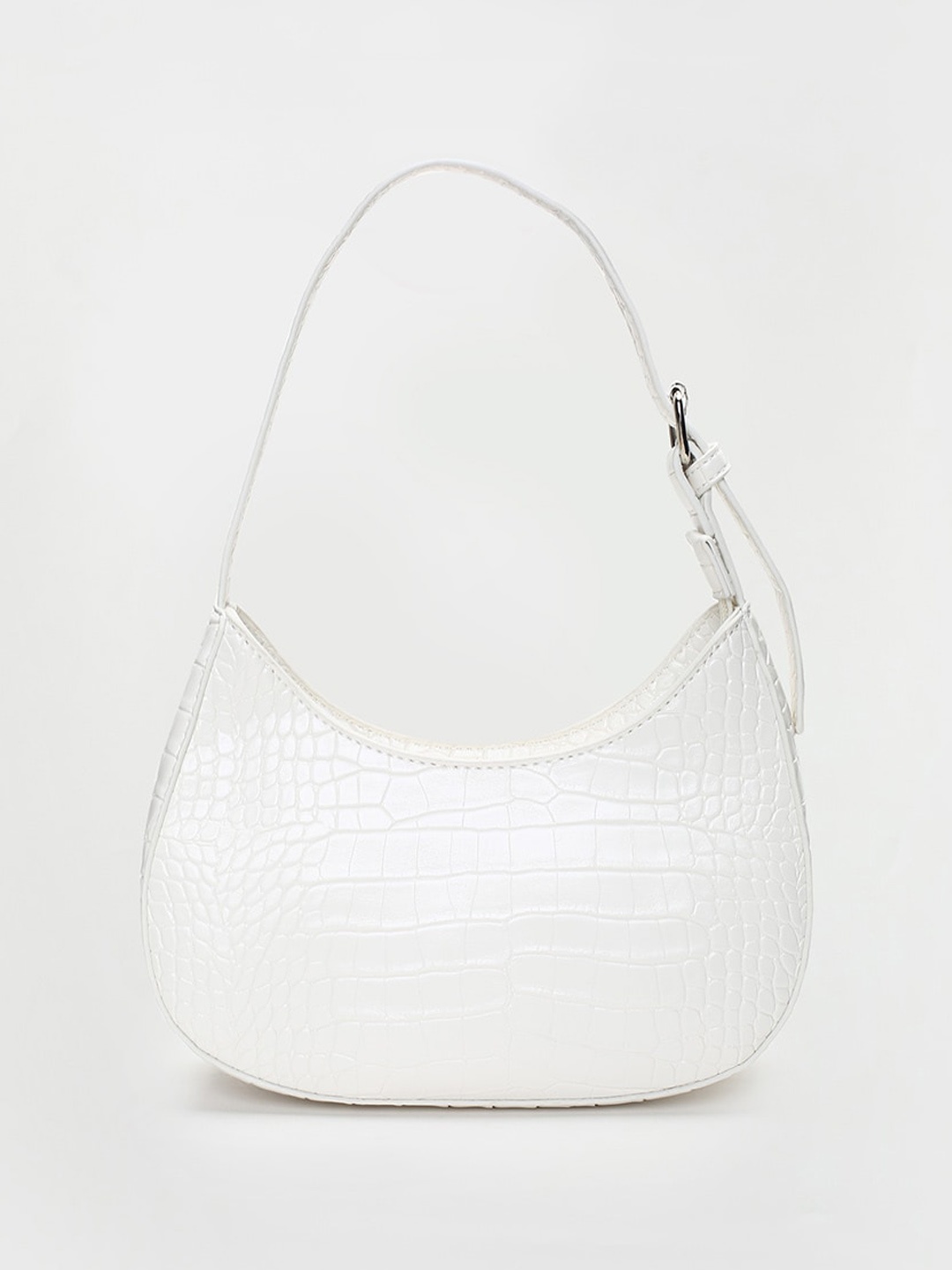 

max Textured Structured Handheld Bag, White
