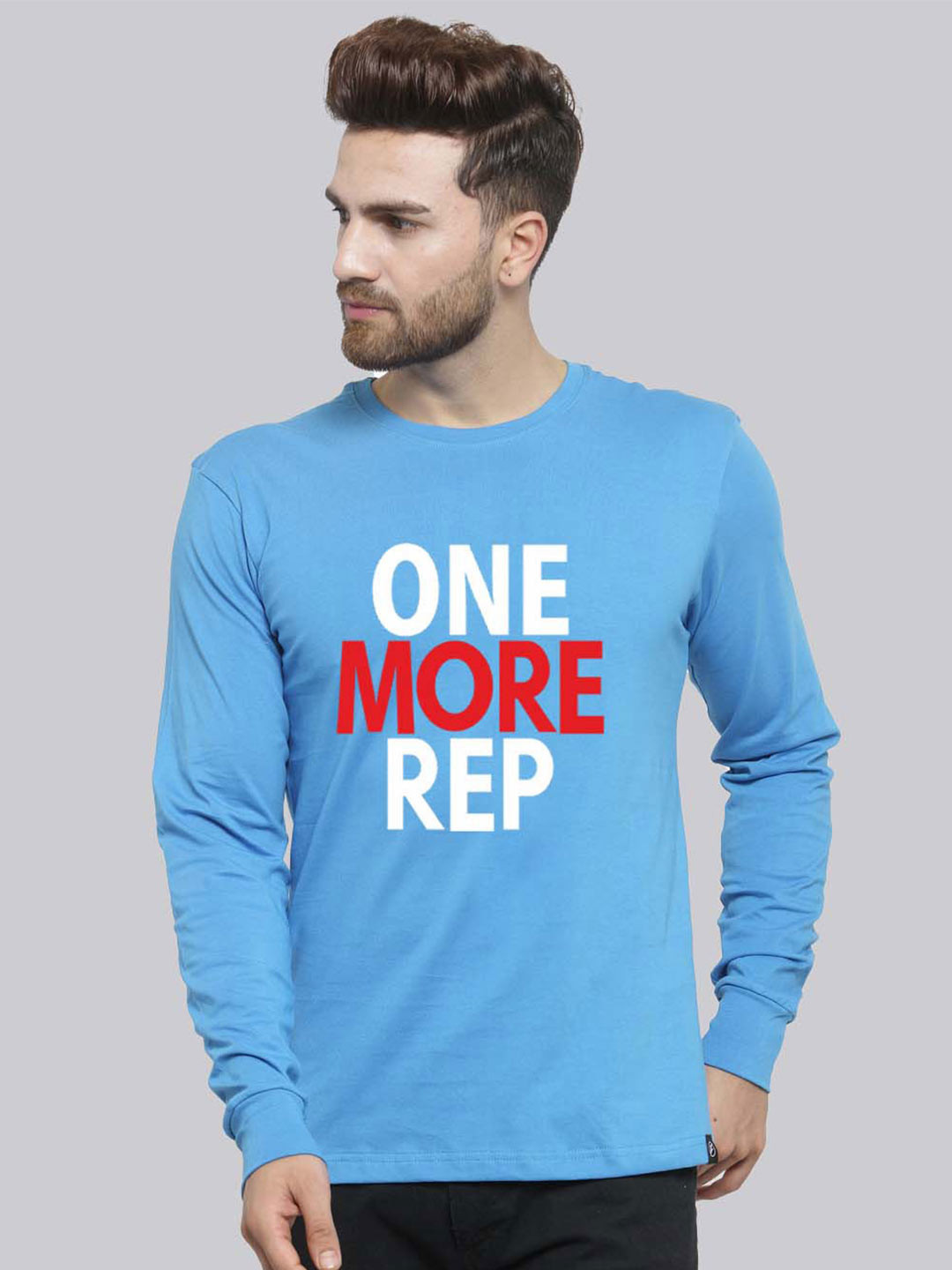 

Friskers Typography Printed Pure Cotton Slim Fit T-shirt, Blue