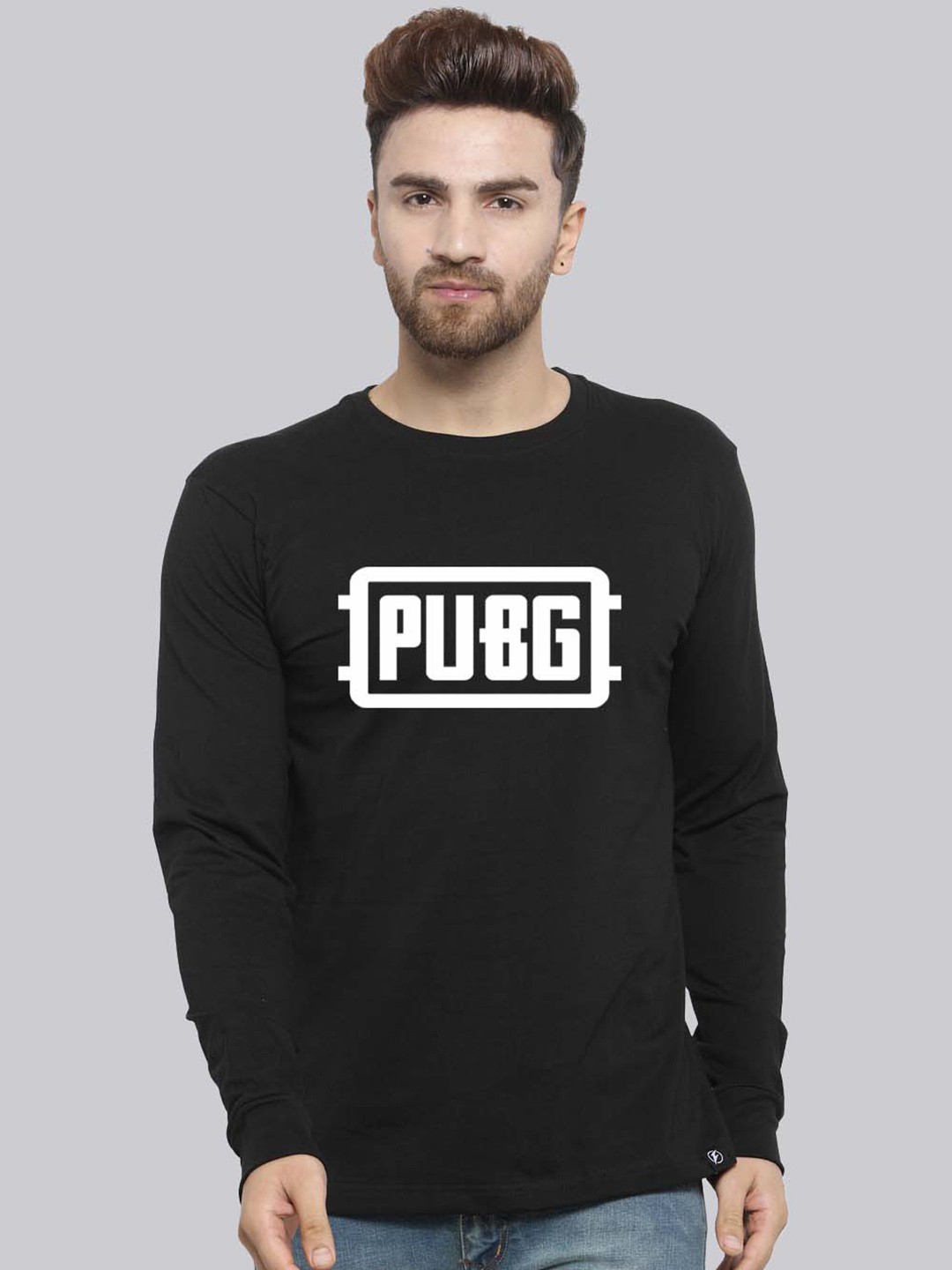 

Friskers Typography Printed Pure Cotton Slim Fit T-shirt, Black