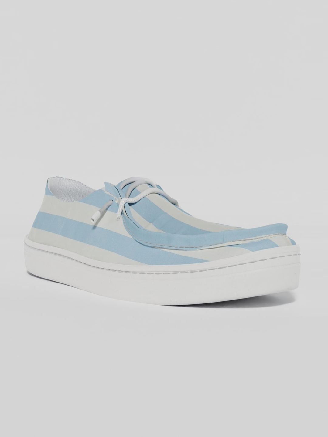 

LOKAIT The Sneakers Company Men Striped Lace-Up Sneakers, Blue