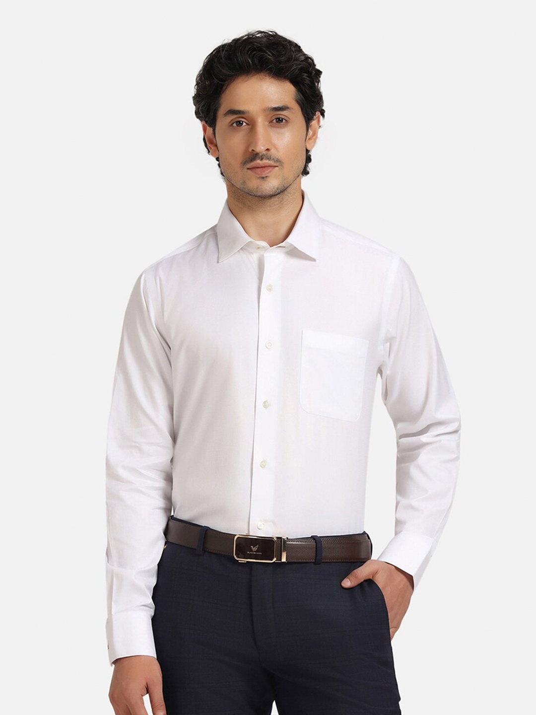 

Blackberrys Men Luxe Slim Fit Formal Shirt, White
