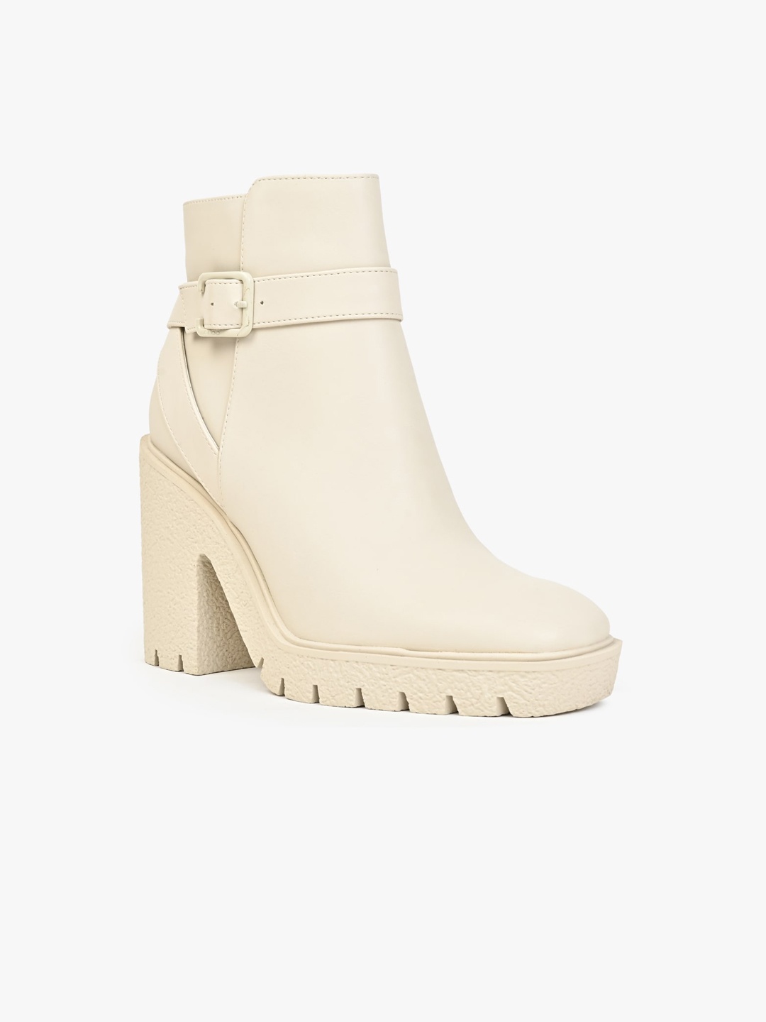 

ALDO Women LARAH Platform Heeled Mid-Top Chunky Boots, Off white