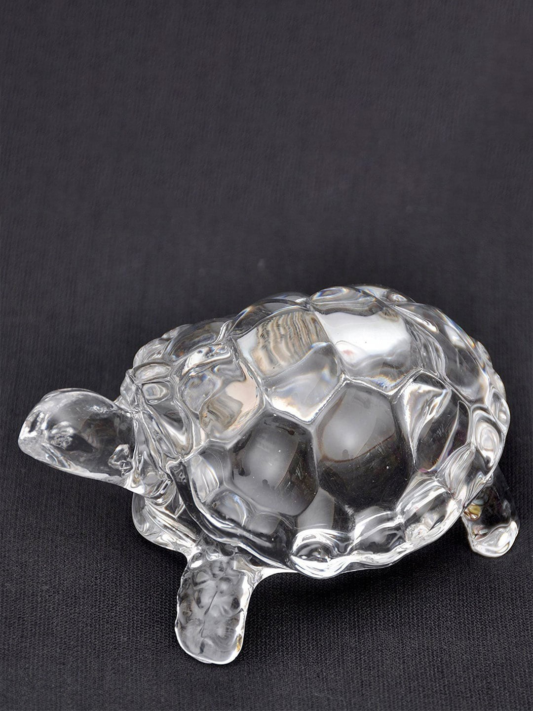 

Petrichor Crystal Turtle Figurine Decoration Xtralarge Showpiece, Transparent