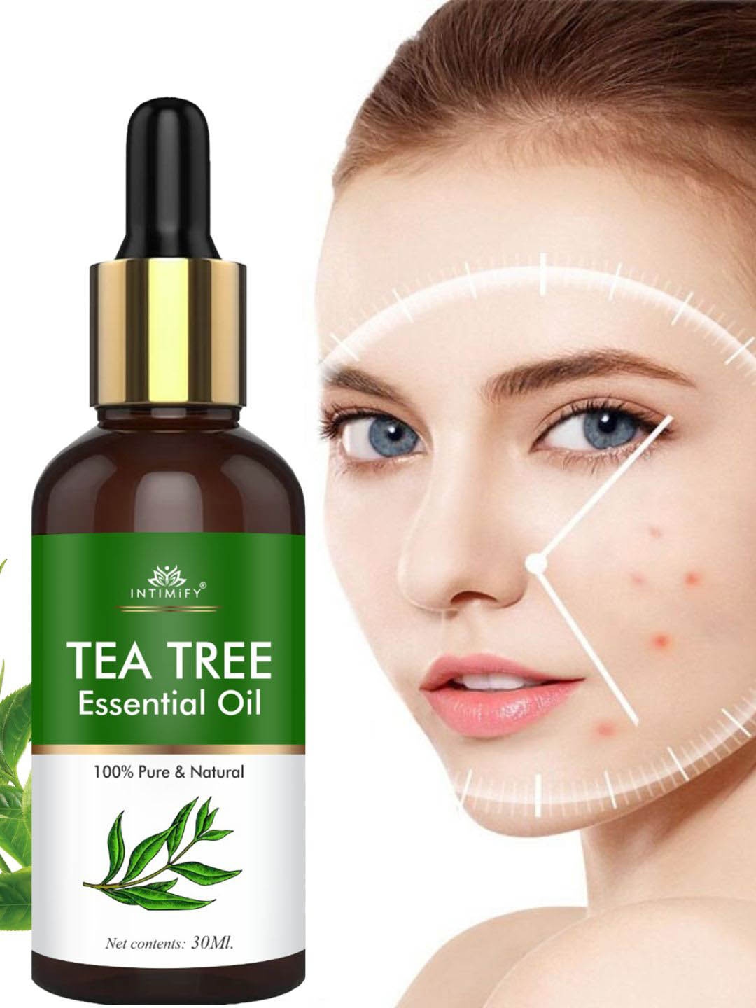 

INTIMIFY Tea Tree Oil For Dark Spots - 30ml, Transparent