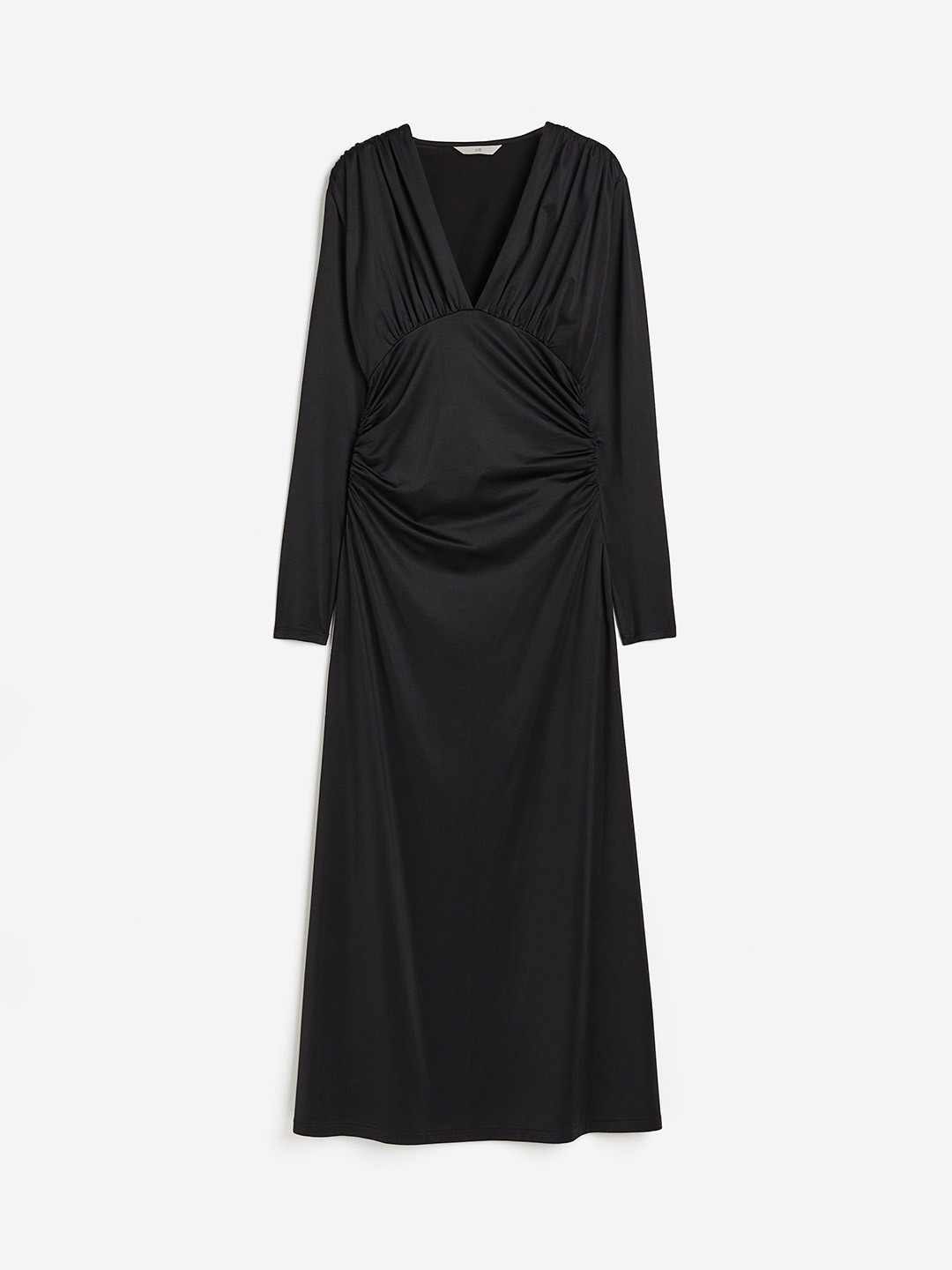 

H&M Draped Jersey Dress, Black