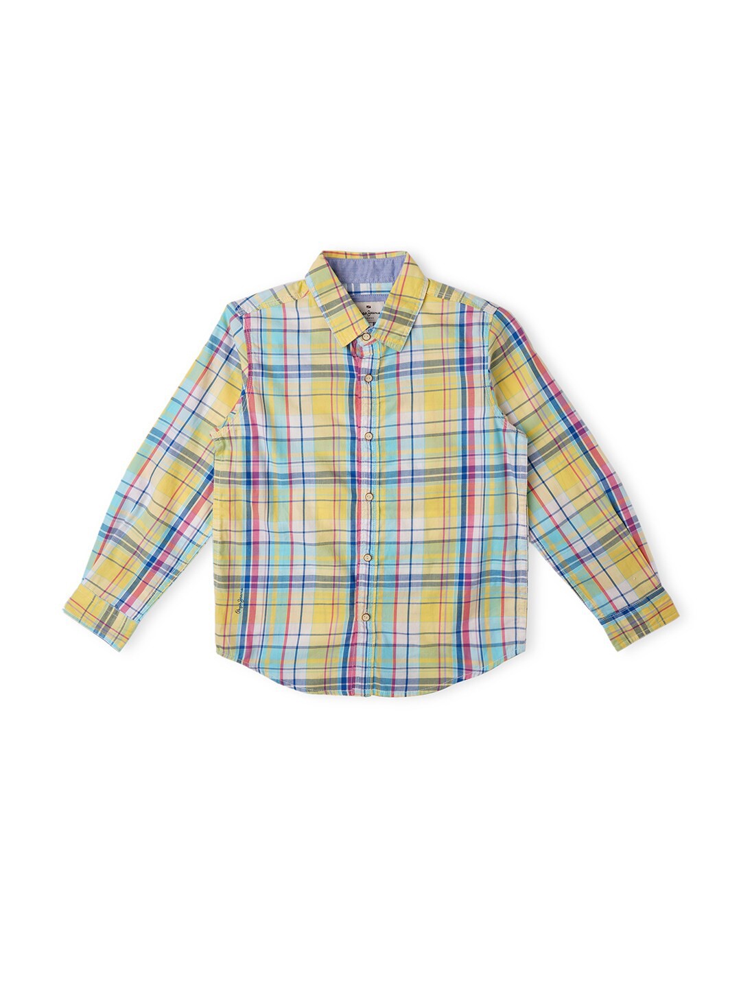 

Pepe Jeans Boys Tartan Checked Casual Shirt, Yellow