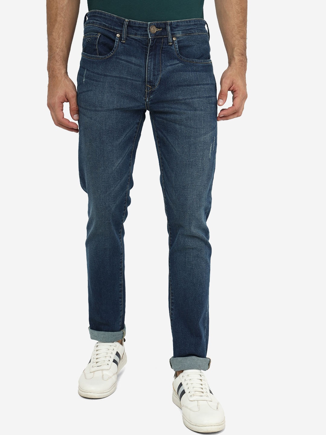 

JADE BLUE Men Blue Slim Fit Light Fade Clean Look Stretchable Cotton Jeans
