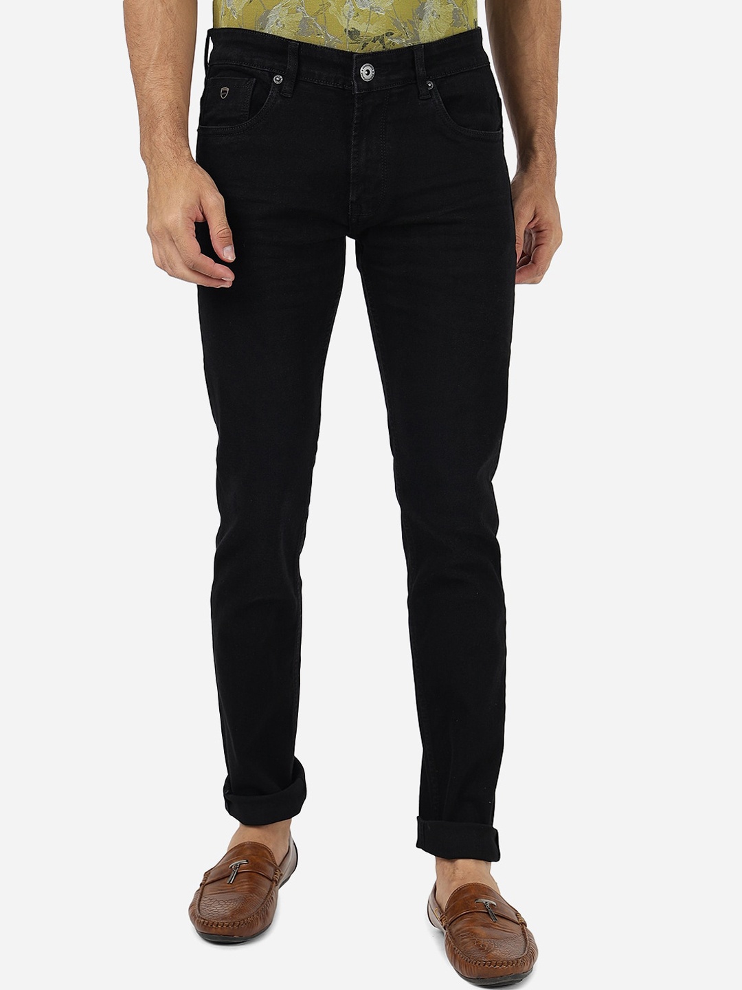 

Greenfibre Men Slim Fit Stretchable Jeans, Charcoal