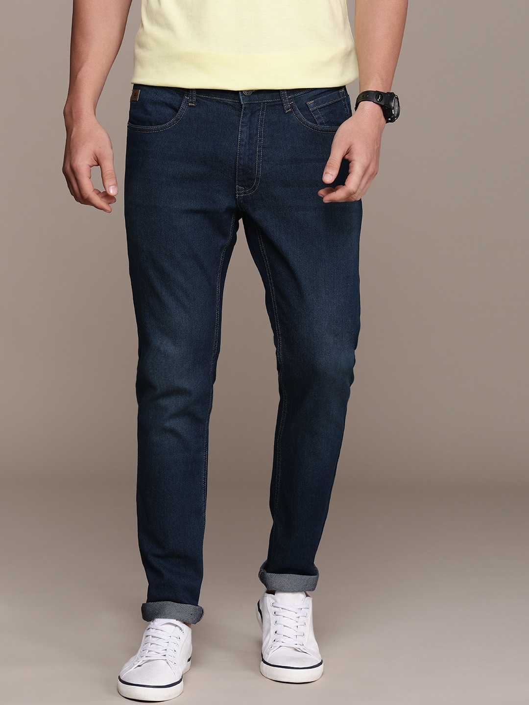 

WROGN Men Skinny Fit Stretchable Jeans, Blue