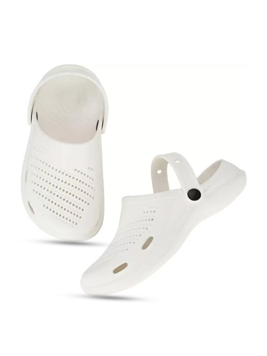 

BERSACHE Men Lightweight Rubber Clogs, White
