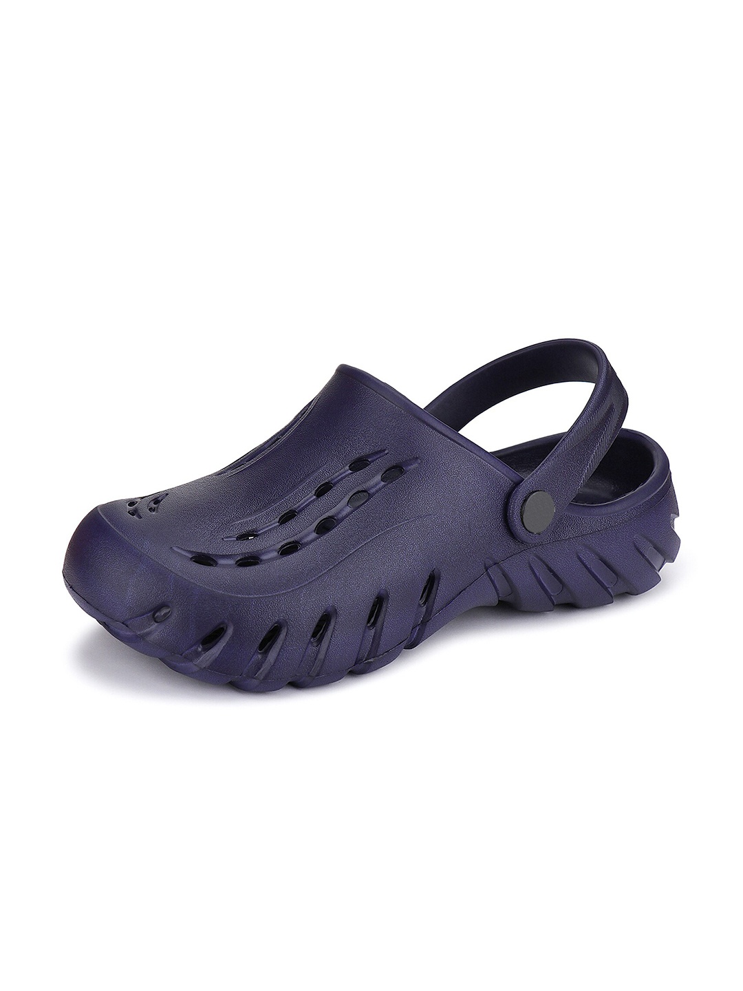 BERSACHE Men Self Design Rubber Clogs, Blue